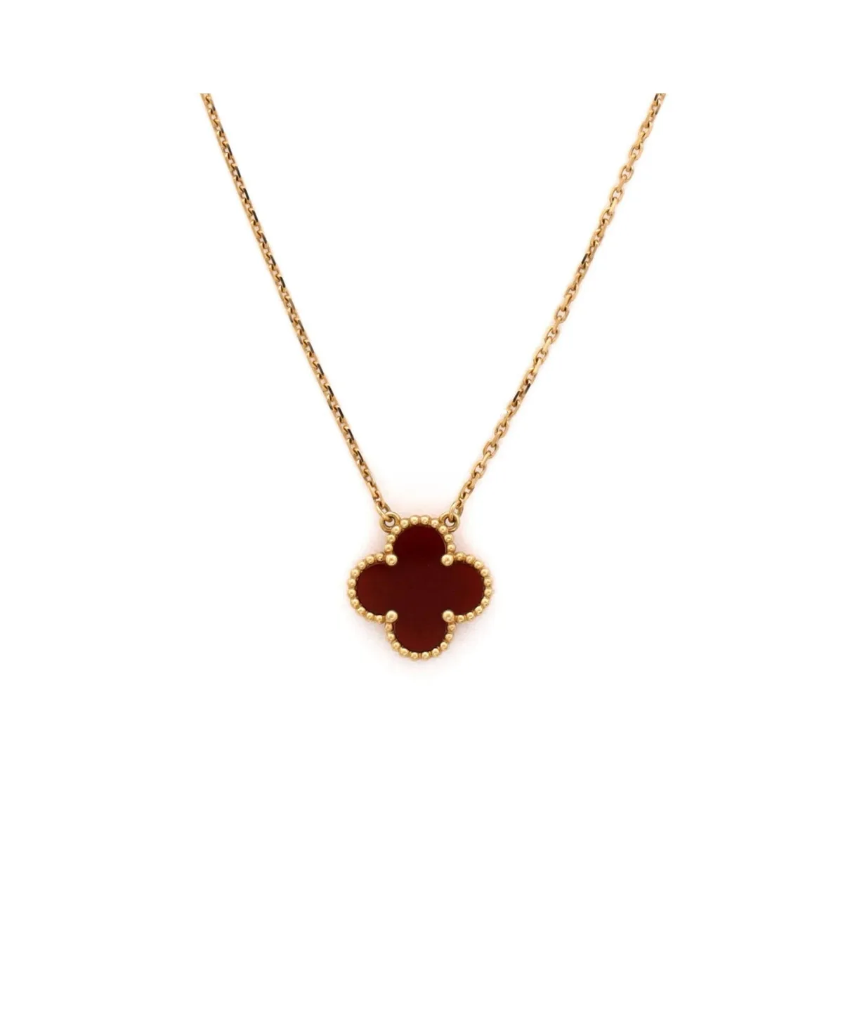Pre-Owned Van Cleef and Arpels Vintage Alhambra Pendant Necklace - 18k Yellow Gold by Pre Owned Van Cleef & Arpels