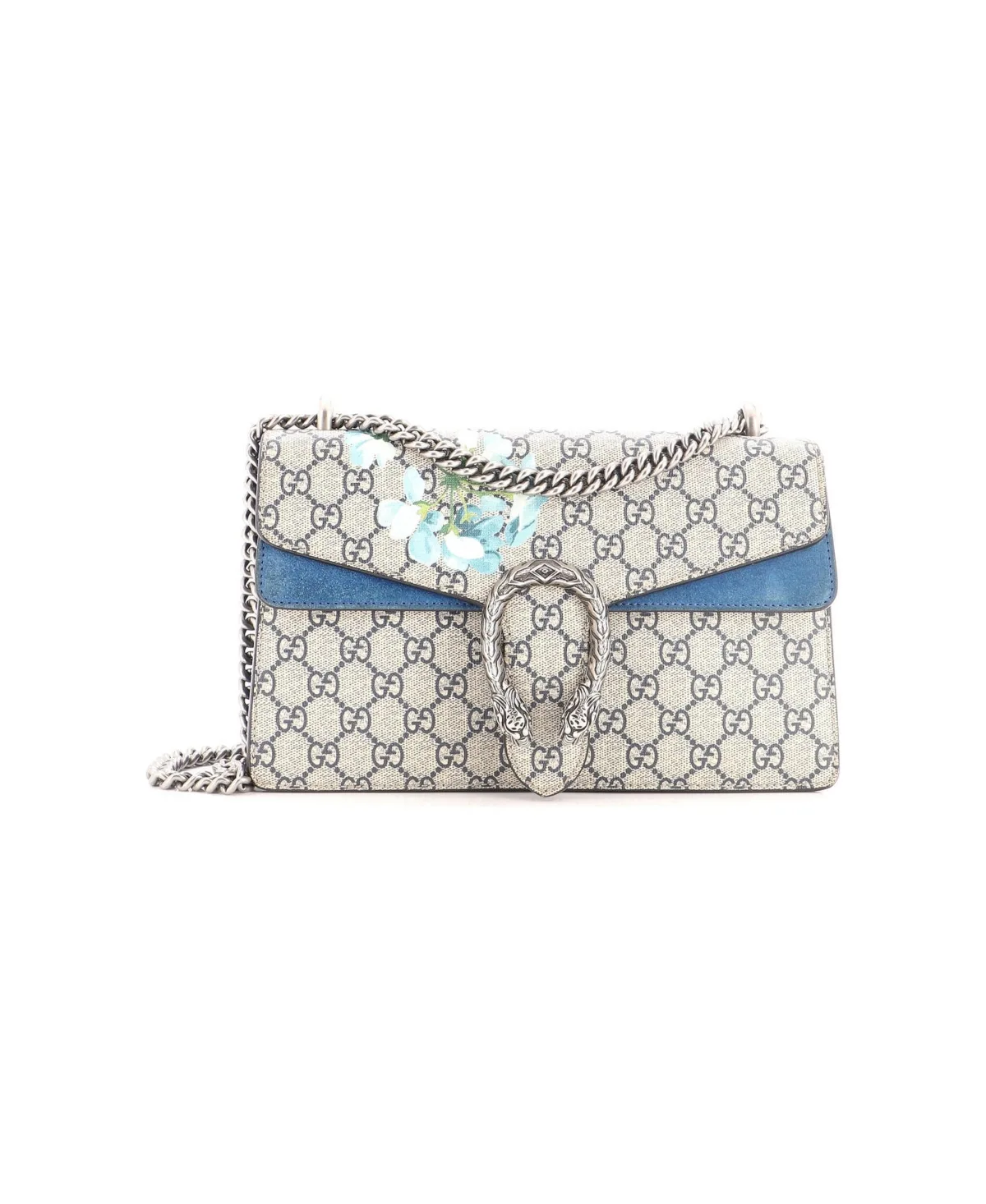 Pre-Owned Small Dionysus Bag Blooms Print GG Coated Canvas