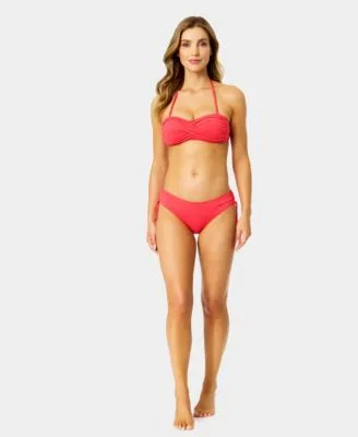 Twist Front Bikini Top Ruched Side Bikini Bottoms by Anne Cole