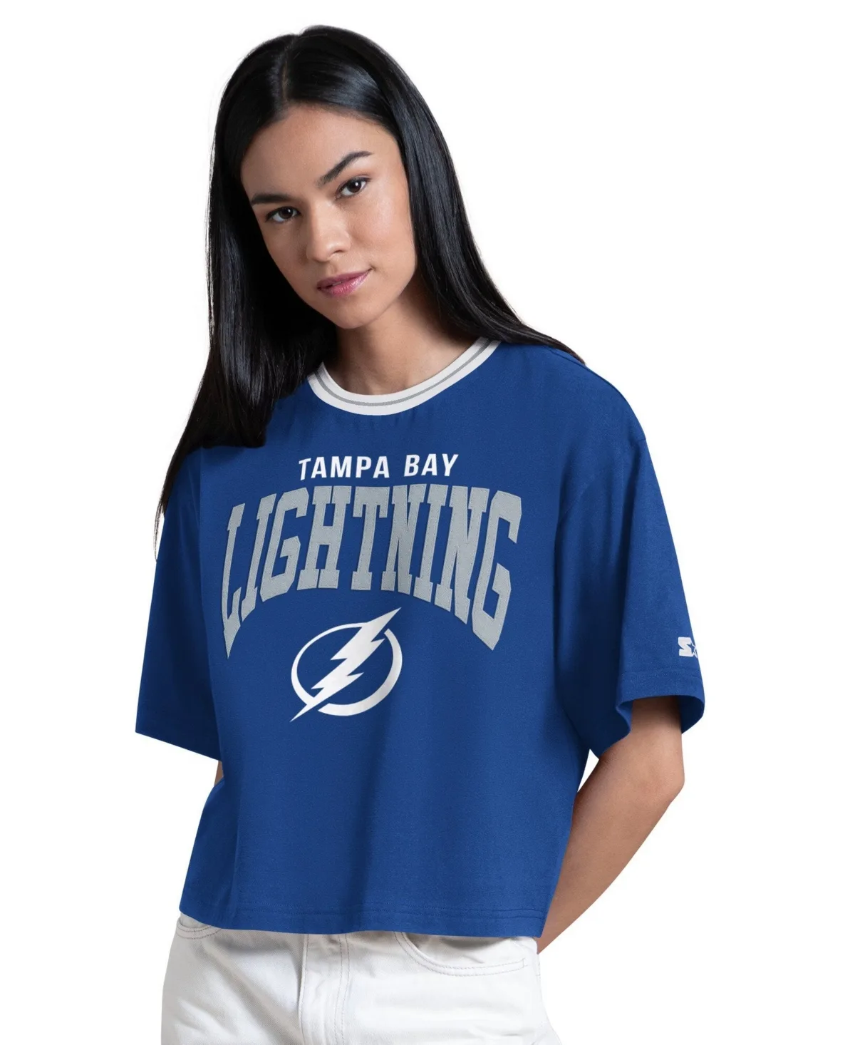 Tampa Bay Lightning Ace Cropped T-Shirt by Starter
