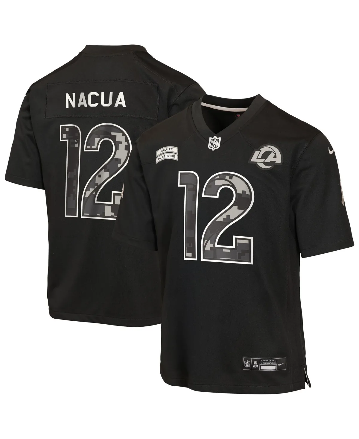 Puka Nacua Los Angeles Rams 2026 Salute to Service Game Jersey by Nike