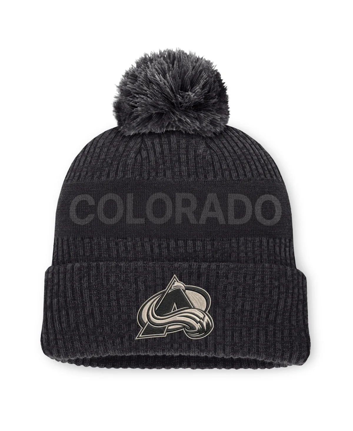 Colorado Avalanche Road Phantom Cuffed Knit with Pom Hat