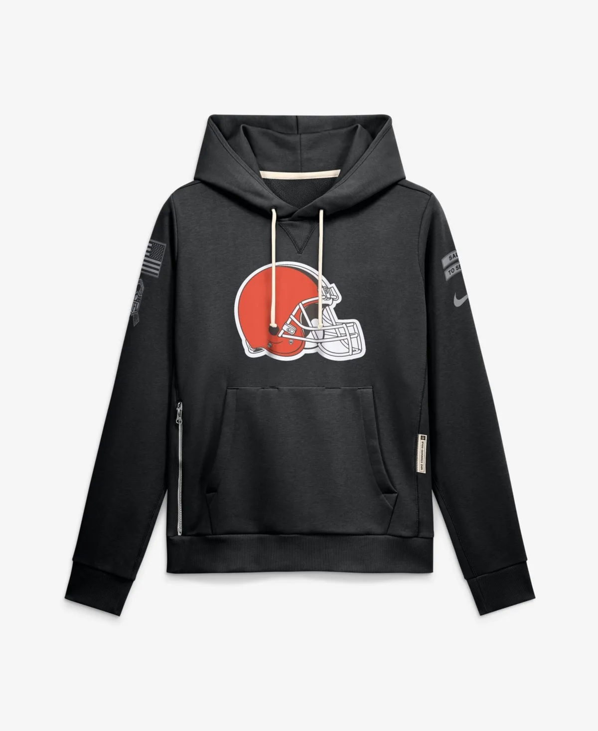 Cleveland Browns 2026 Salute to Service Sideline Dri-Fit Pullover Hoodie