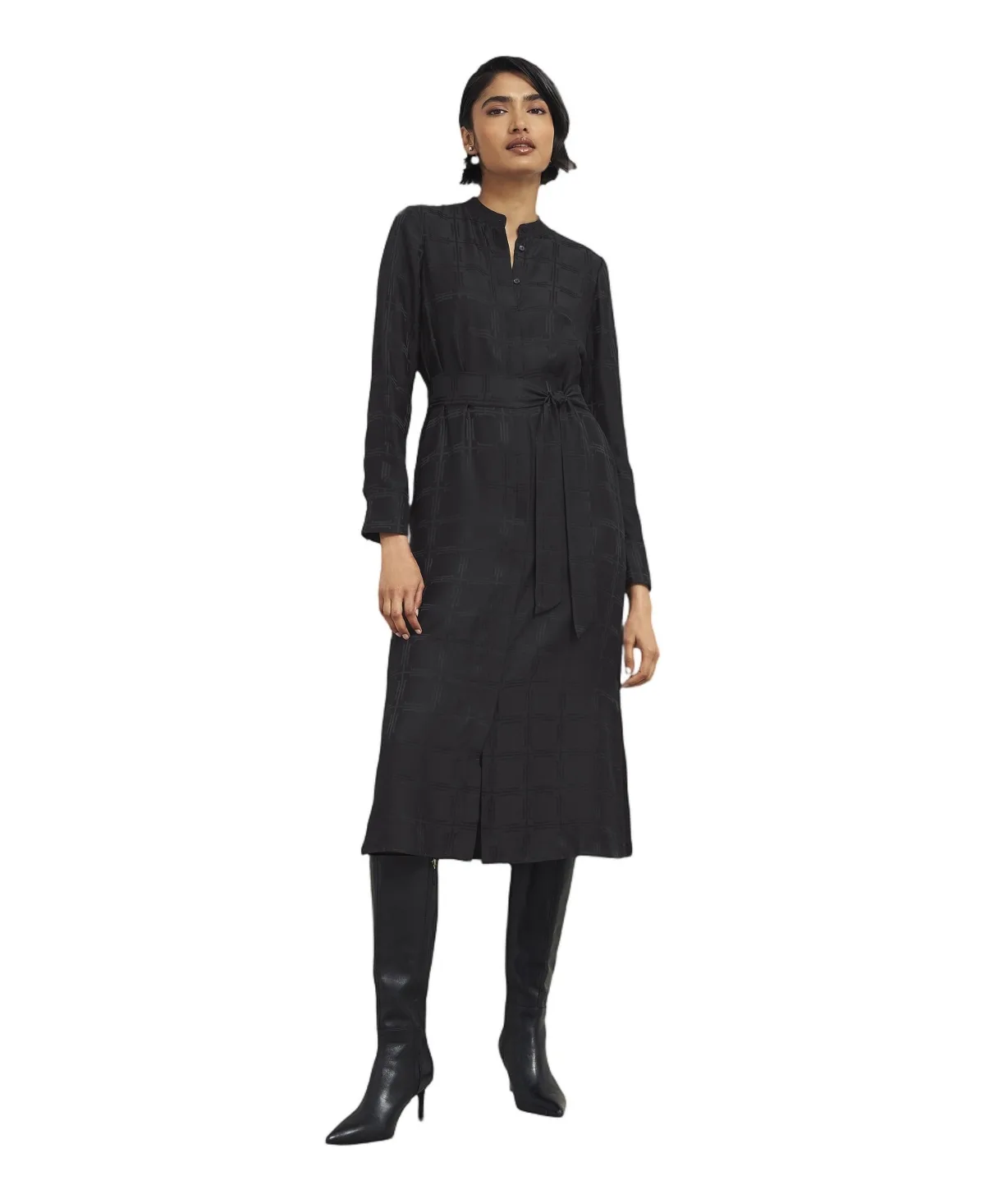 Yvette Roll Neck Long-Sleeve Sweater Dress by Hobbs