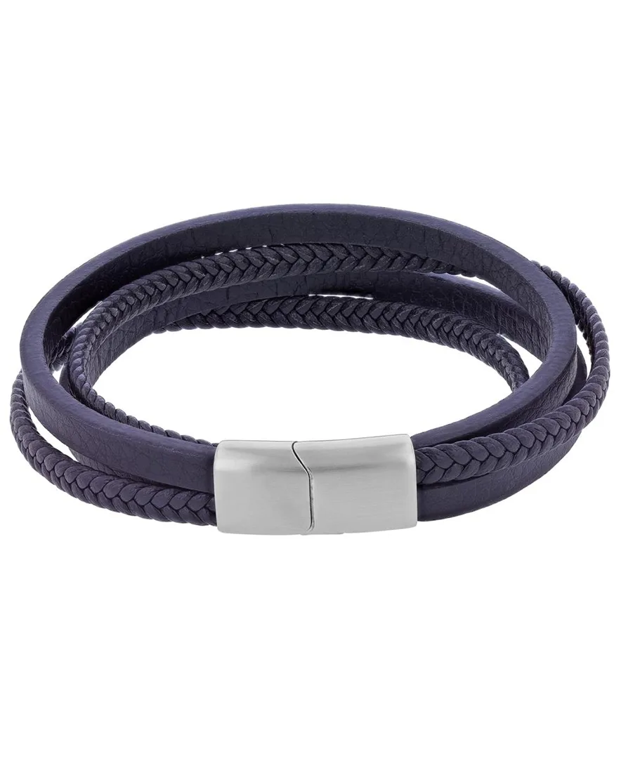 Platinum-Plated Cylinder Lock Four-Layer Bracelet