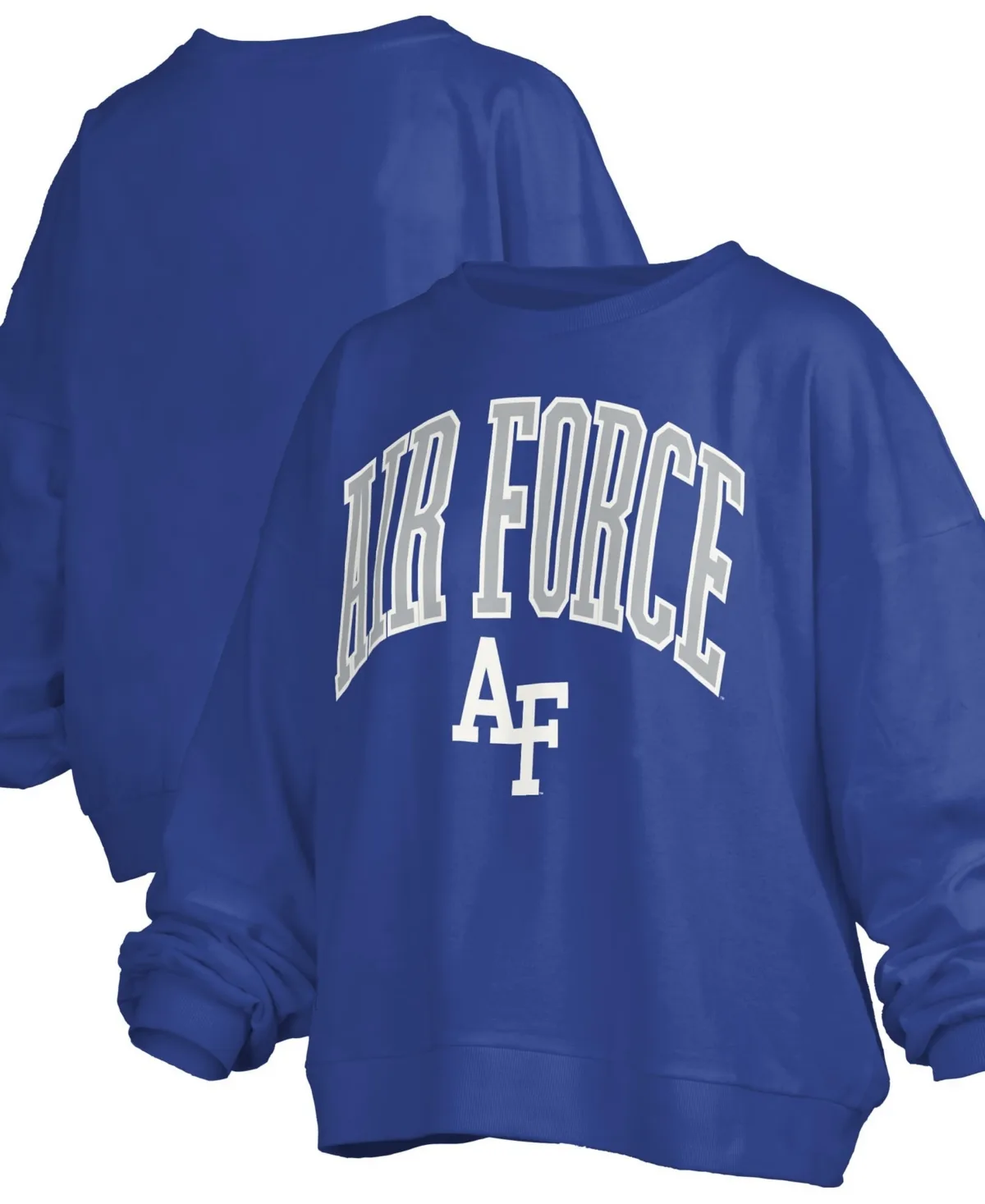 Air Force Falcons Oversized Janise Arch Over Logo Fleece Sweatshirt by Pressbox