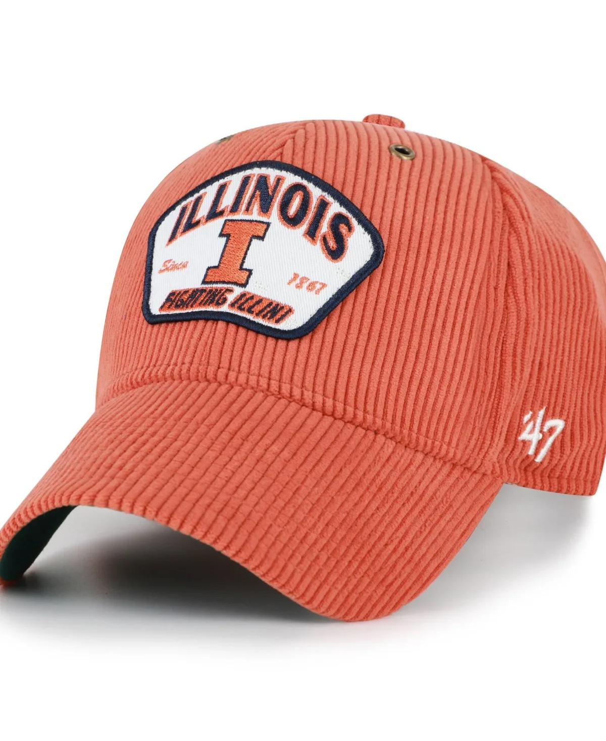 Illinois Fighting Illini Accordia Corduroy Mvp Adjustable Hat by 47 Brand