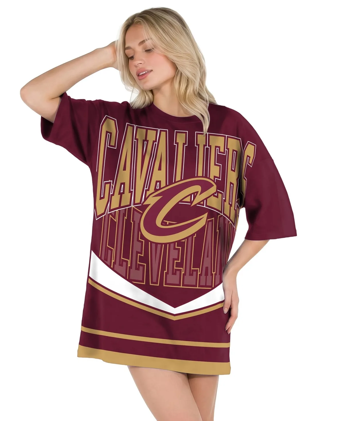 Cleveland Cavaliers Mosaic Knit Nightdress by Concepts Sport