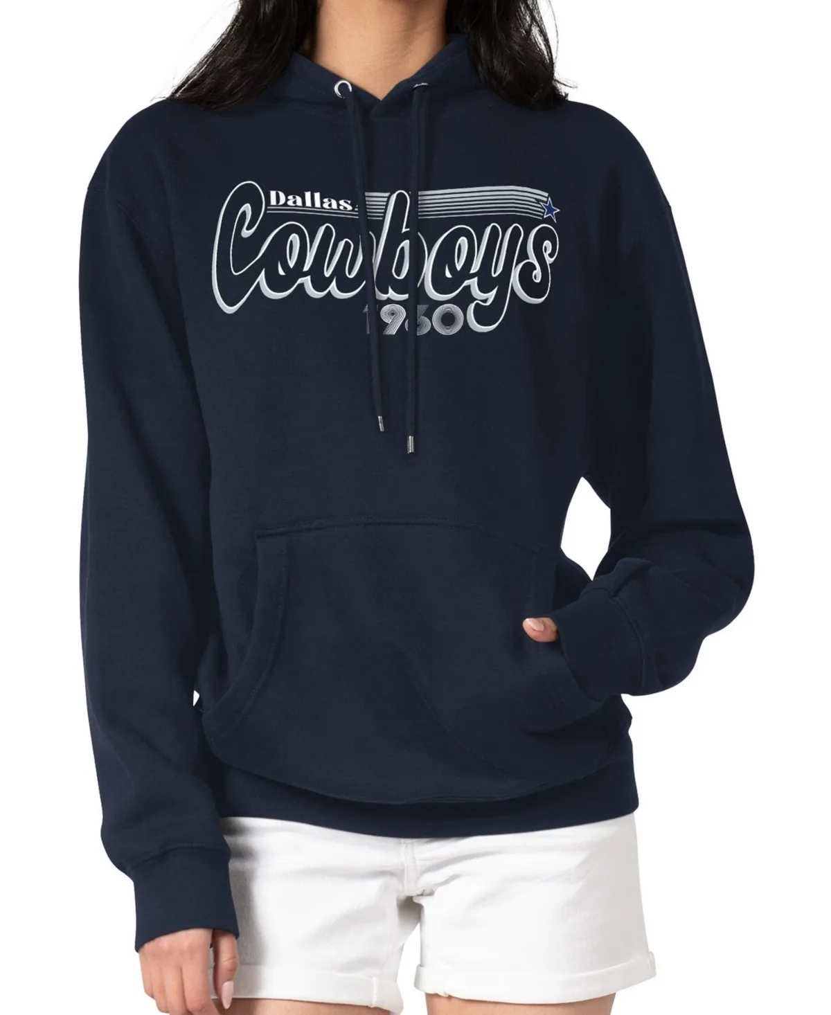 Dallas Cowboys Groovy Script Pullover Hoodie