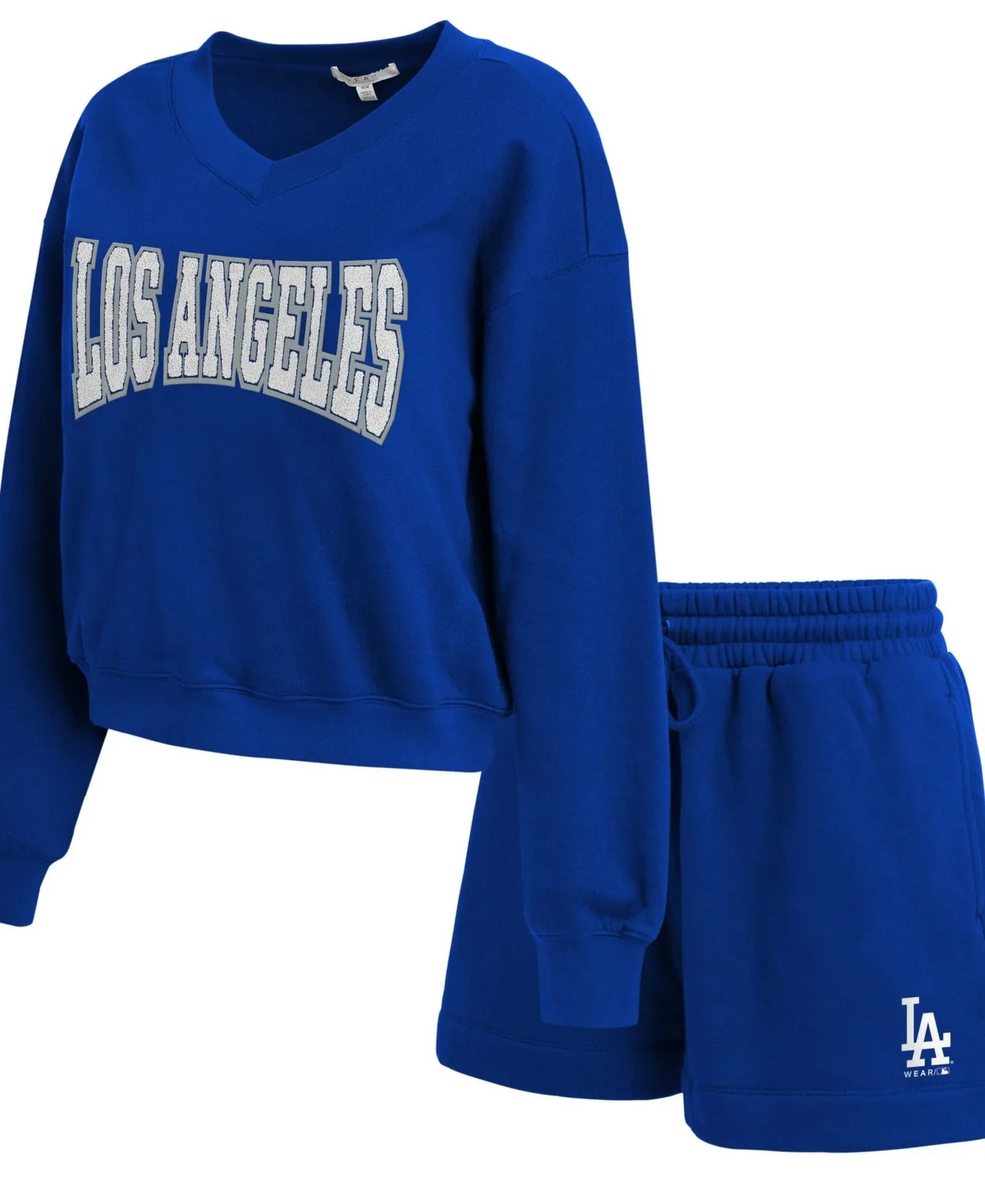 Los Angeles Dodgers Fleece V-Neck Sweatshirt by Wear by Erin Andrews