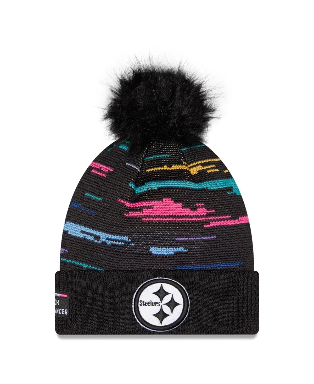 Pittsburgh Steelers 2026 NFL Crucial Catch Cuffed Knit with Pom Hat by New Era