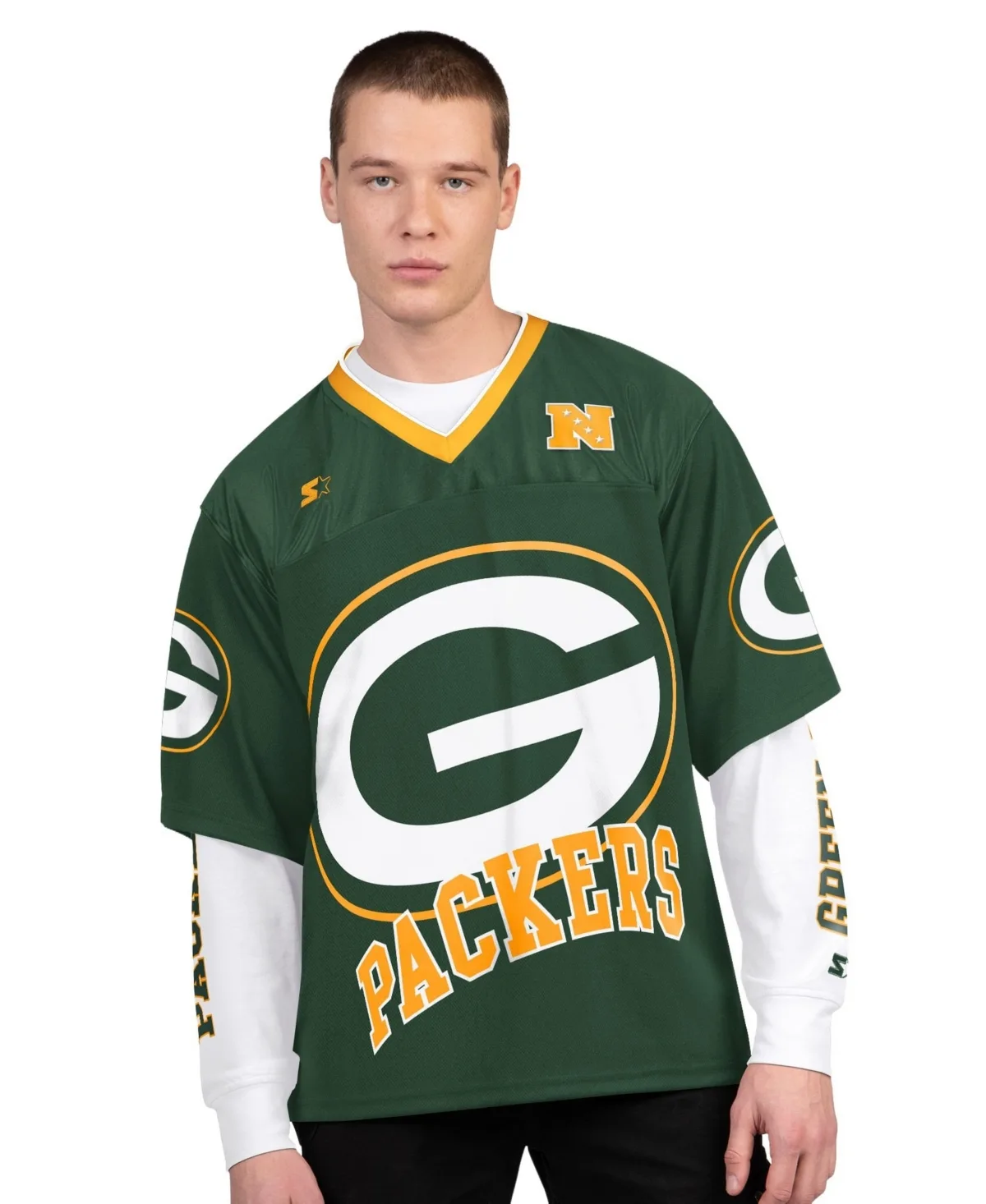Green Bay Packers Short Sleeve Long Sleeve T-Shirt Combo Pack by Starter
