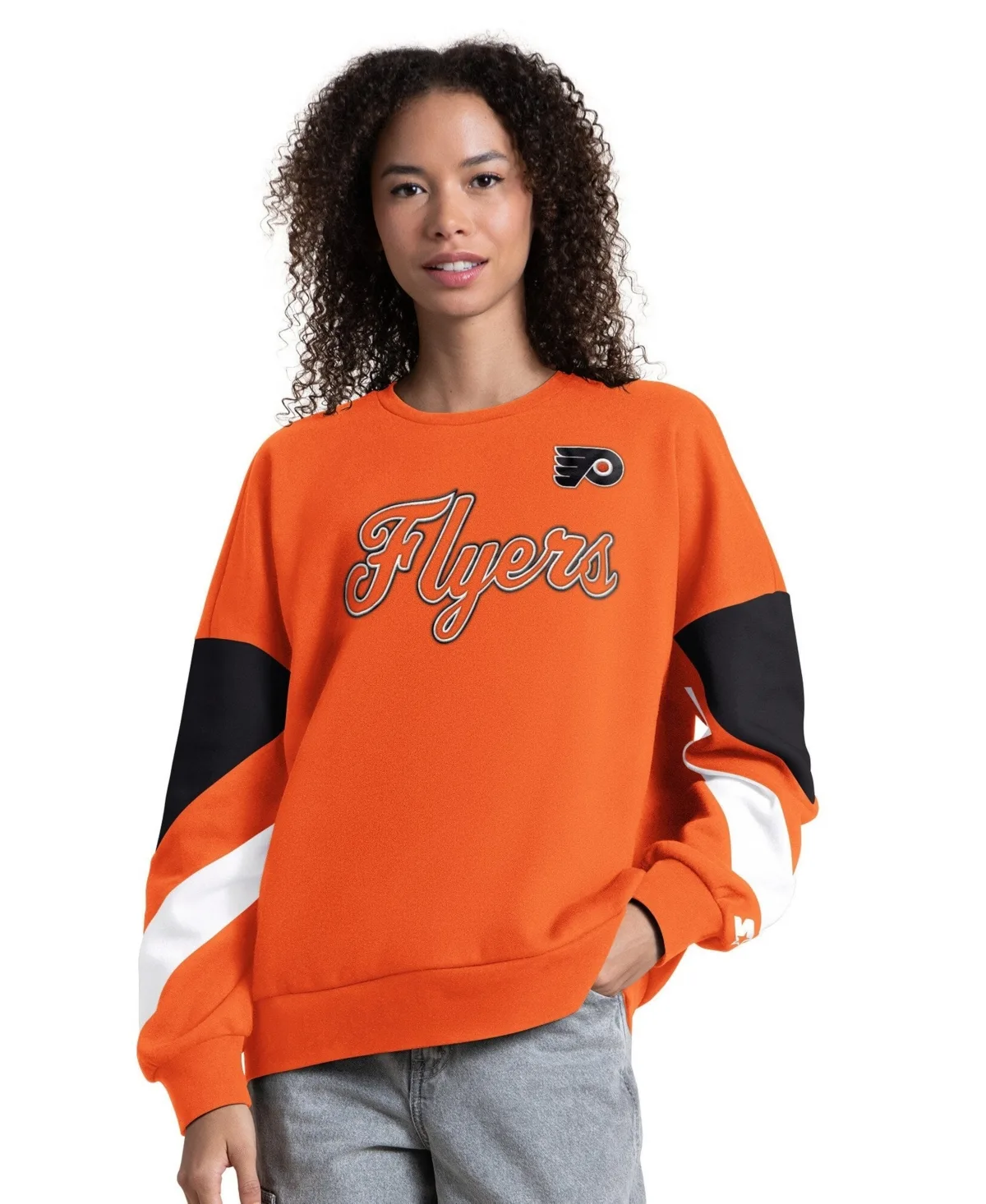 Philadelphia Flyers Grand Slam Sleeve Color Block Sweatshirt by Starter