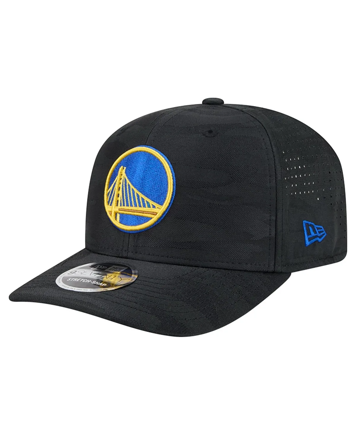 Golden State Warriors Camo 9SEVENTY Perforated Adjustable Hat by New Era