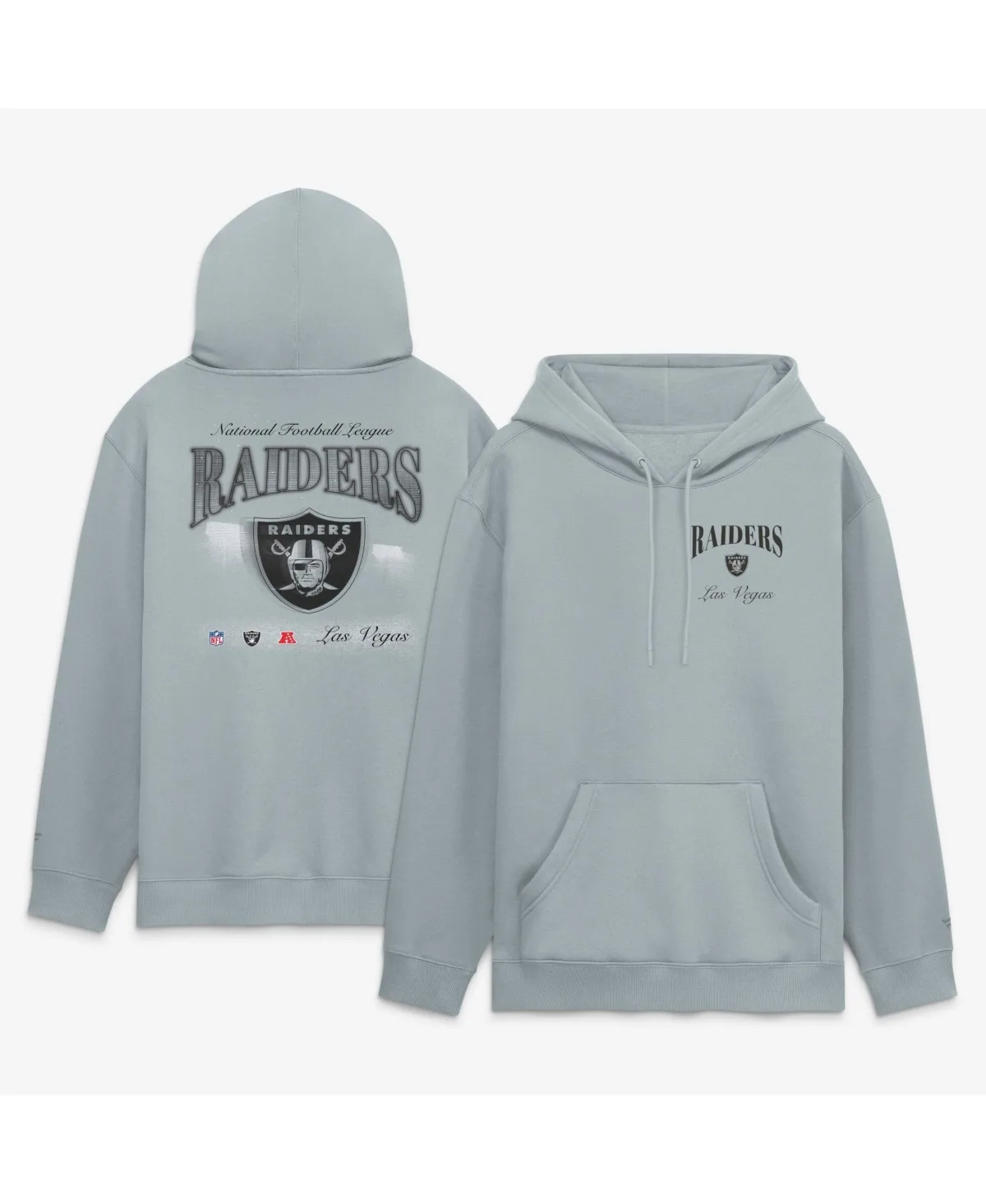 Las Vegas Raiders Nightfall Long-Sleeve Fleece Hoodie by Fanatics