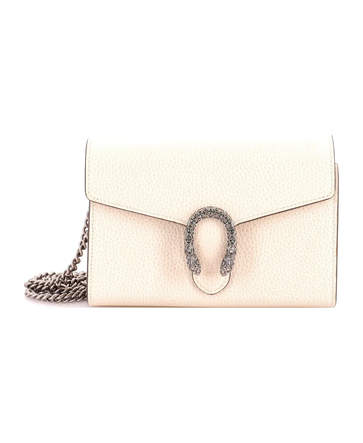Pre-Owned Small Dionysus Chain Wallet Leather with Embellished Detail by Gucci