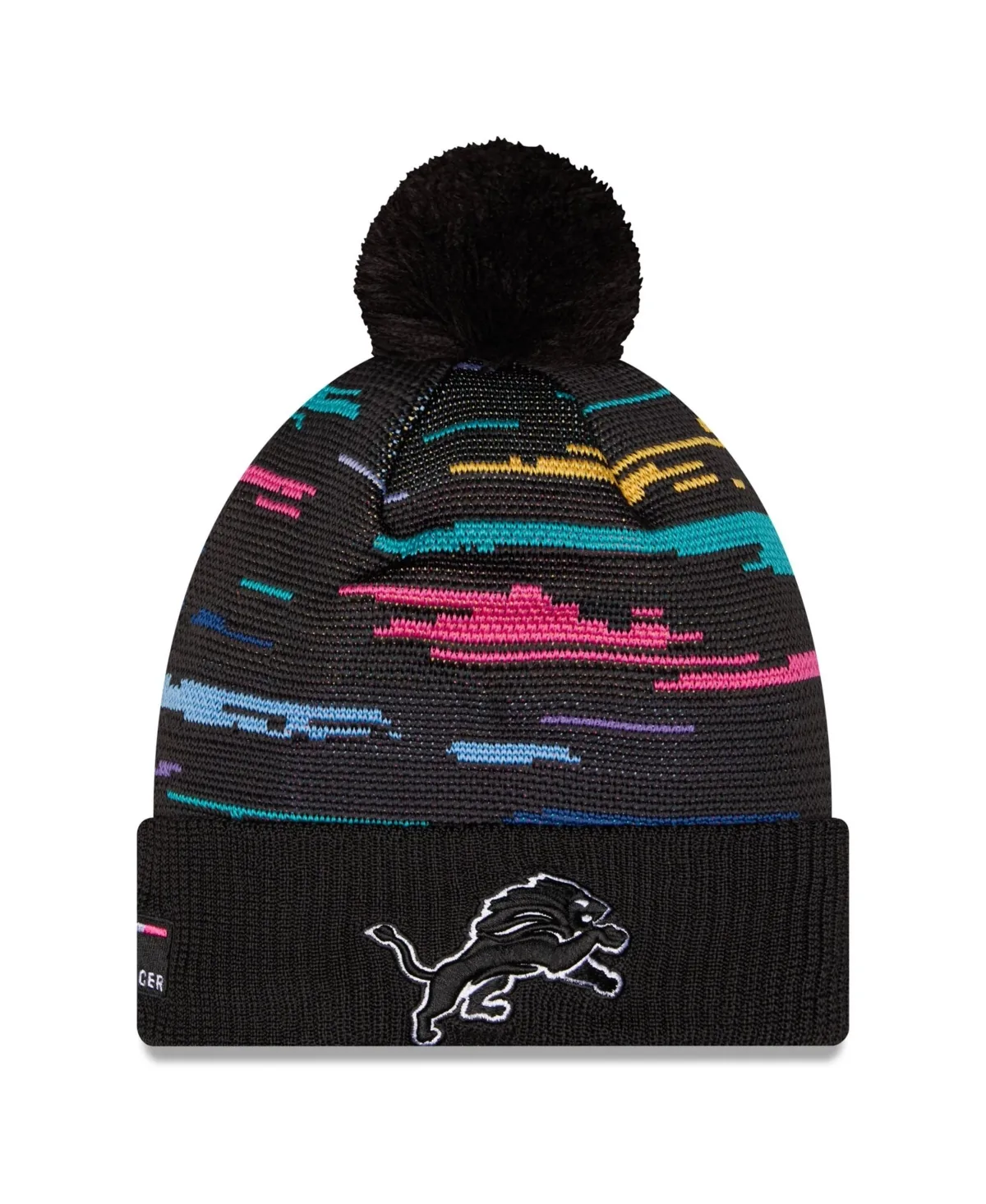 Detroit Lions 2026 Nfl Crucial Catch Cuffed Knit with Pom Hat by New Era