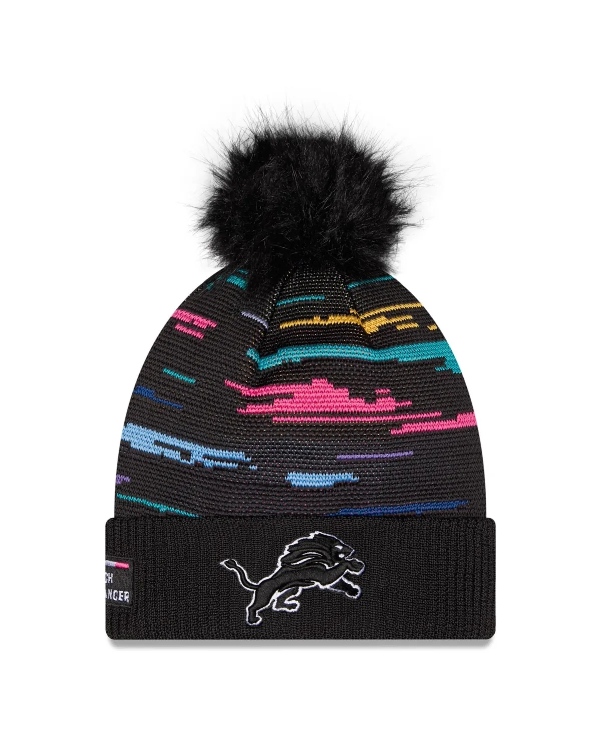 Detroit Lions 2026 Nfl Crucial Catch Cuffed Knit with Pom Hat by New Era