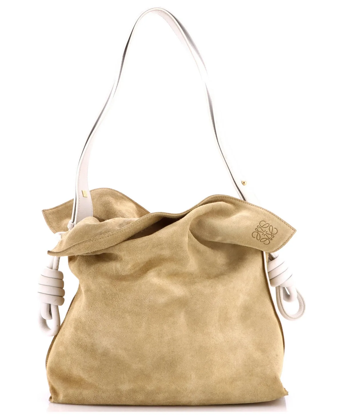 Pre-Owned Large Flamenco Knot Bag Suede by LOEWE