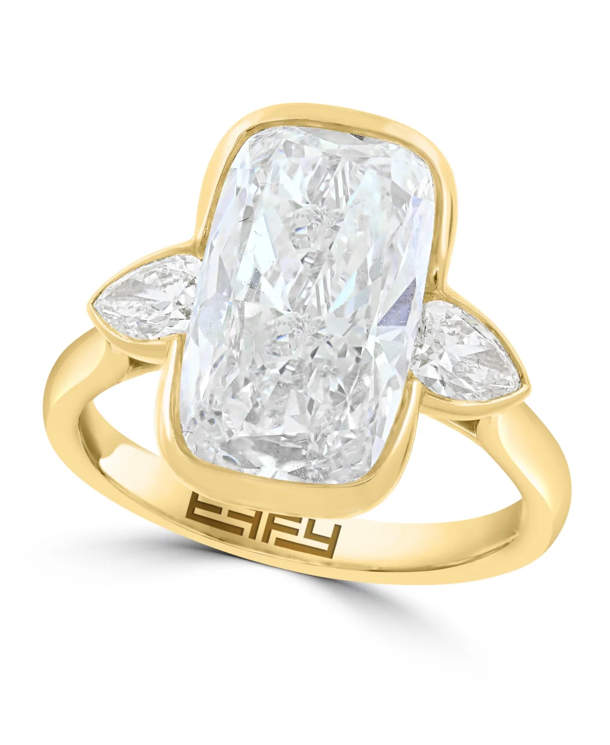 Certified Lab Grown Diamond Ring (5-3/8 ct. t.w.) in 14K Yellow Gold by Effy