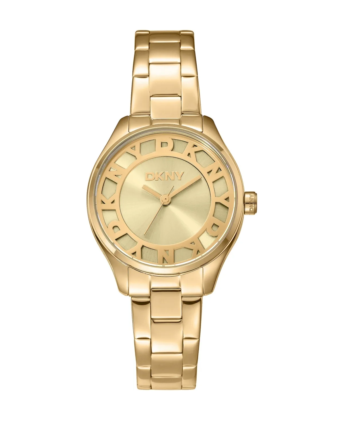 Quartz Gold-Tone Stainless Steel Bracelet Watch, 30 mm by DKNY