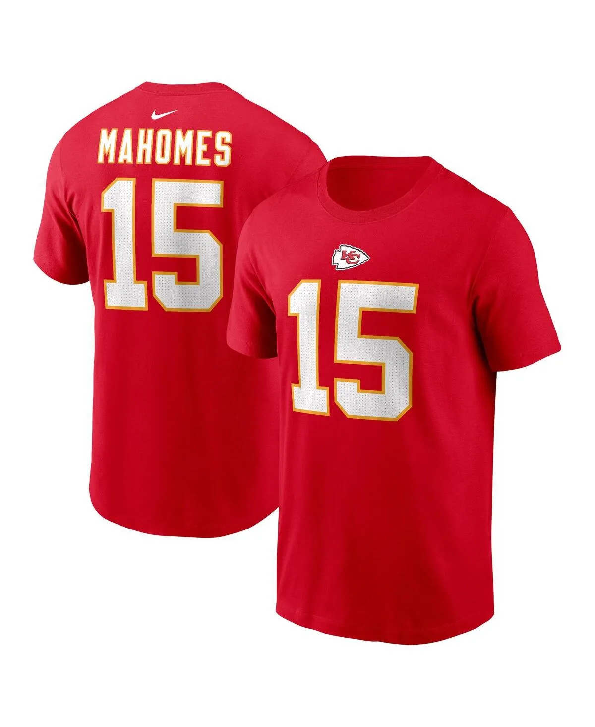 Patrick Mahomes Kansas City Chiefs Player Name and Number T-Shirt by Nike