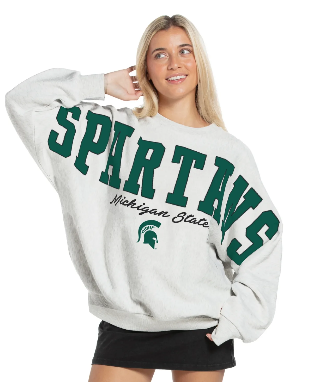 Michigan State Spartans Flannigan Oversized Fleece Sweatshirt