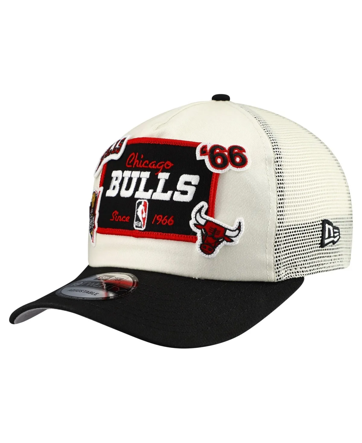 Chicago Bulls Layered Patch 19TWENTY Adjustable Hat by New Era