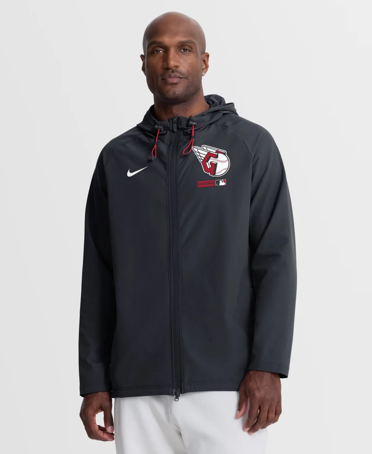 Cleveland Guardians Authentic Collection Raglan Therma-Fit Full-Zip Hooded Jacket by Nike