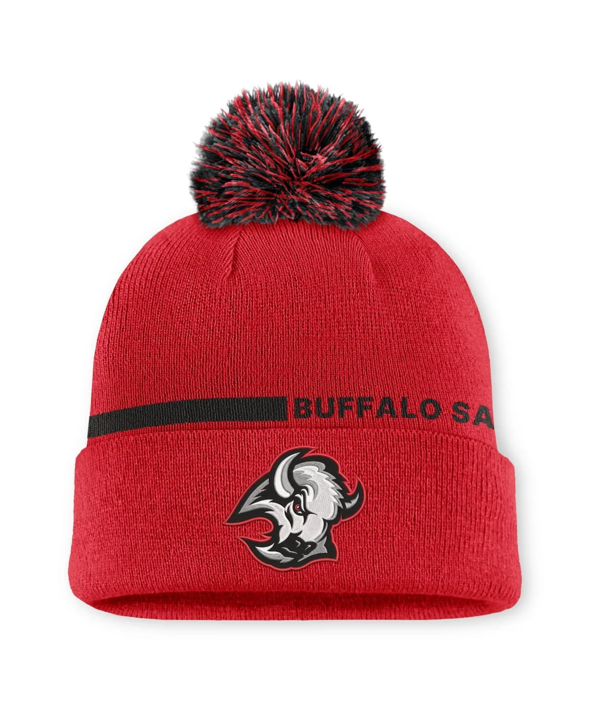 Buffalo Sabres Authentic Pro Alternate Cuffed Knit with Pom Hat by Fanatics