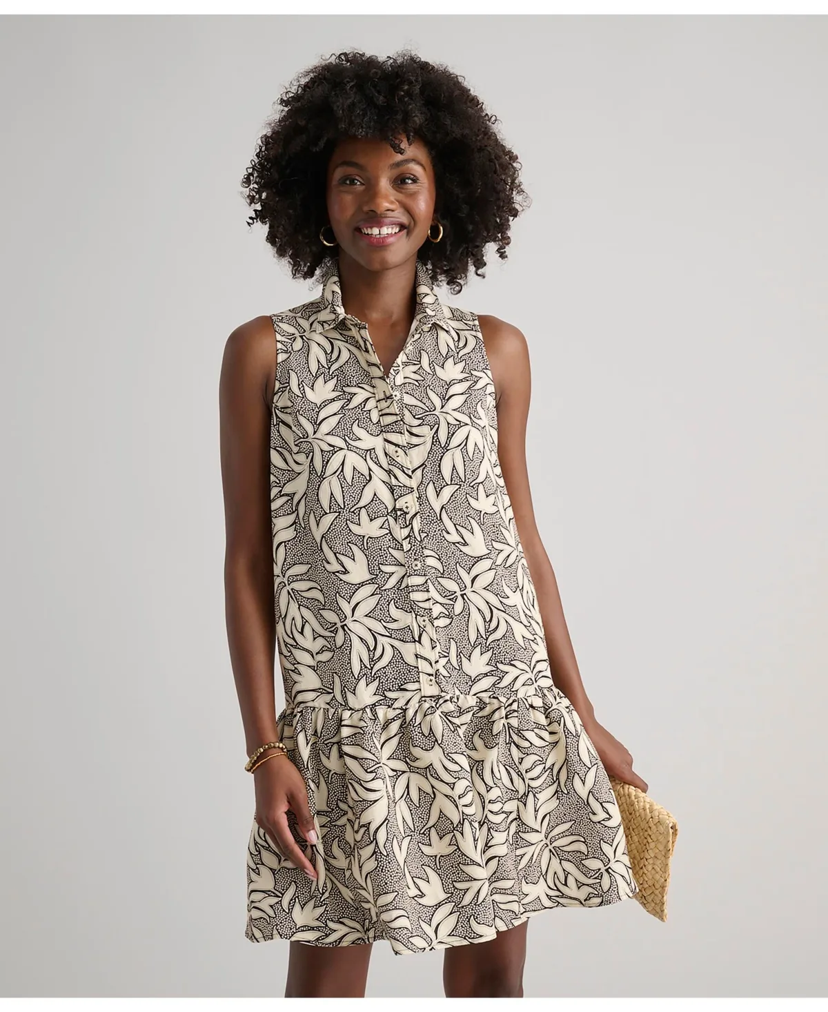 Linen Blend Sleeveless Amara Dress by Untuckit