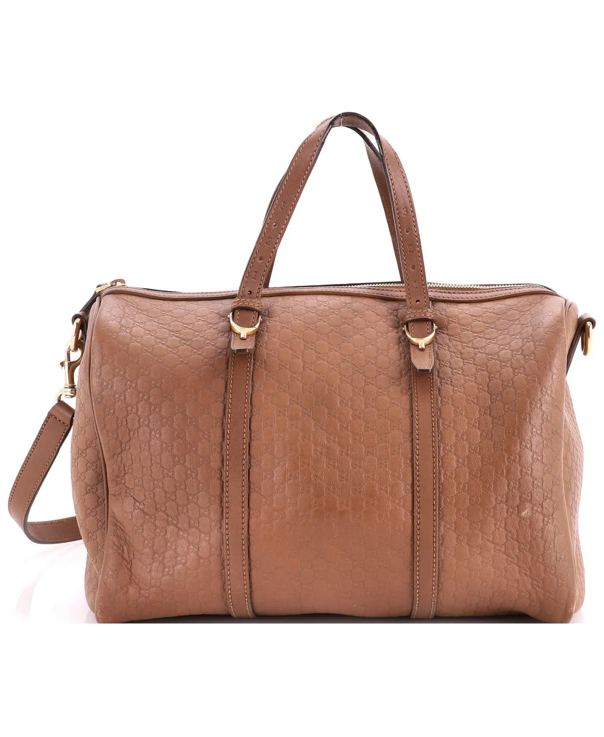 Pre-Owned Gucci Medium Nice Boston Bag Microguccissima Leather by Gucci