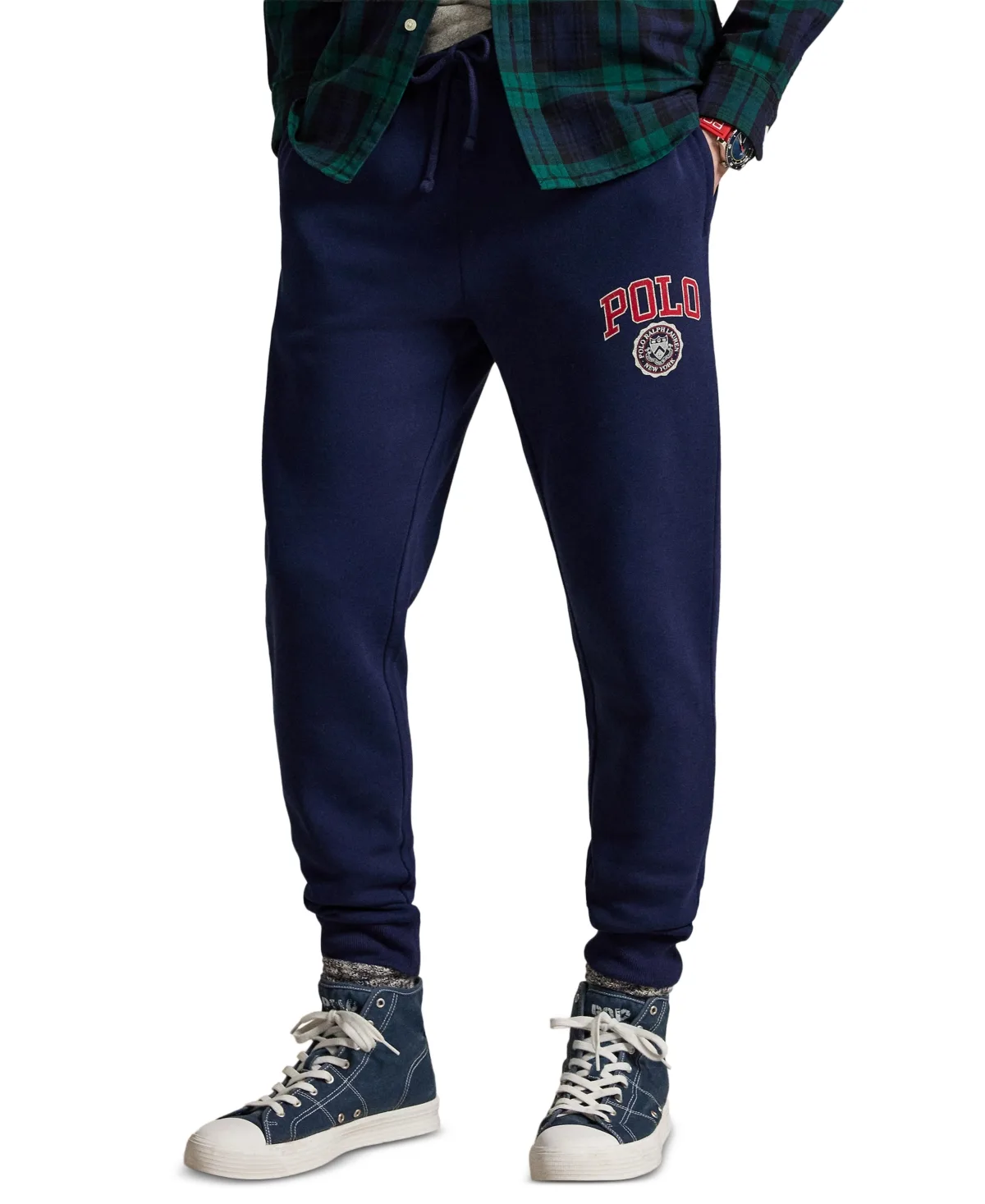 Regular-Fit Cotton-Blend Logo Fleece Jogger Pant by Polo Ralph Lauren