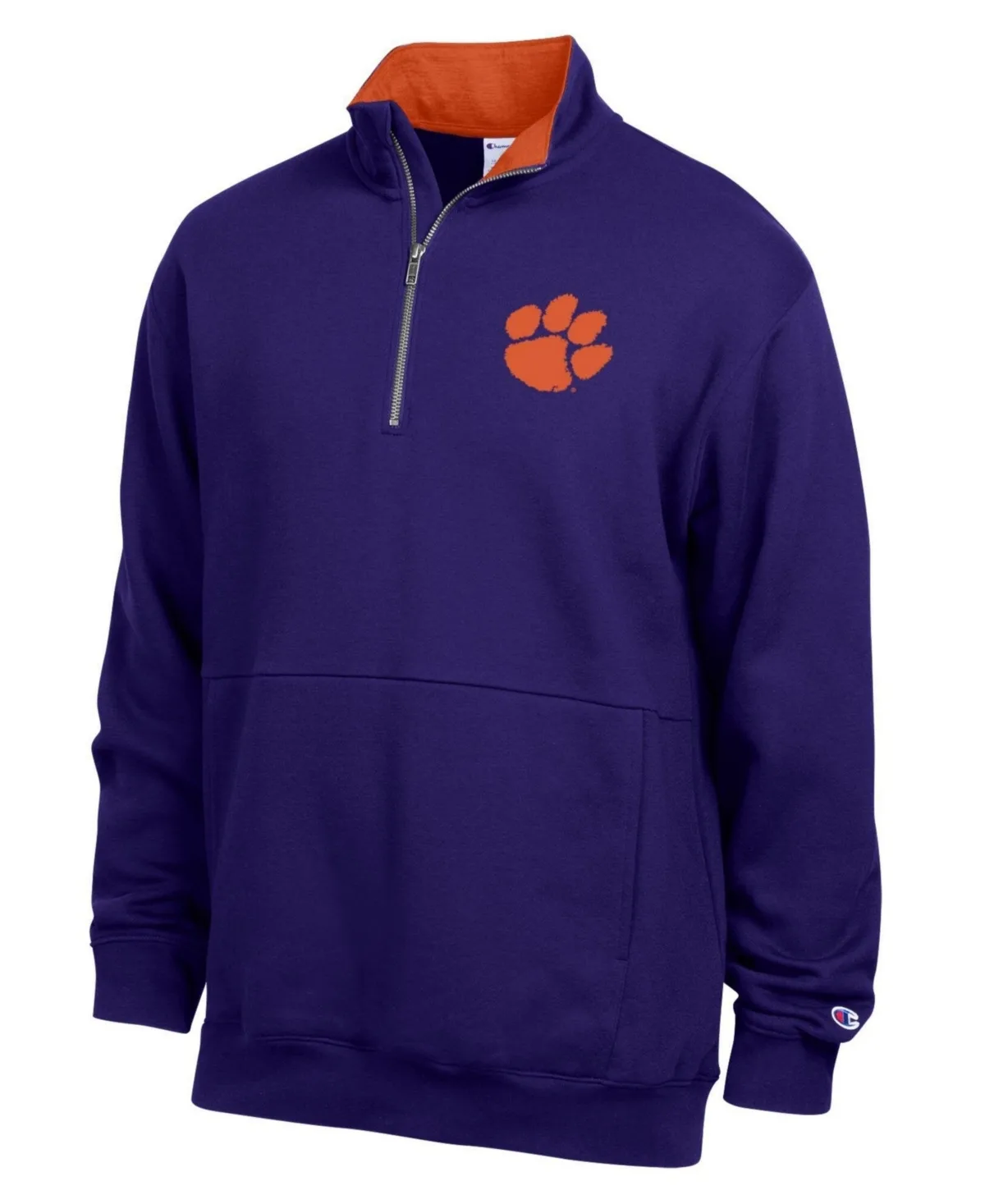 Clemson Tigers Fleece Quarter-Zip Pullover by Champion