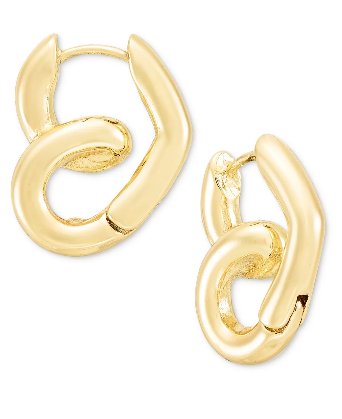 Heart Open Loop Hoop Earrings by Anne Klein