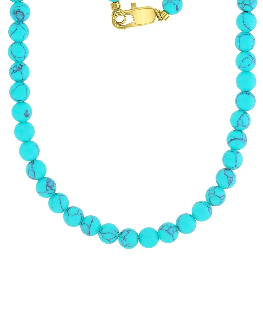 18k Gold-Plated Steel Yellow Lock Necklace by Quiksilver