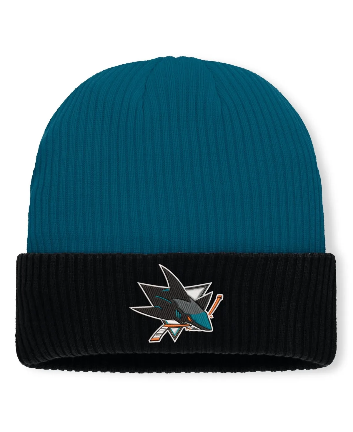 San Jose Sharks Authentic Pro Rink Cuffed Knit Hat by Fanatics