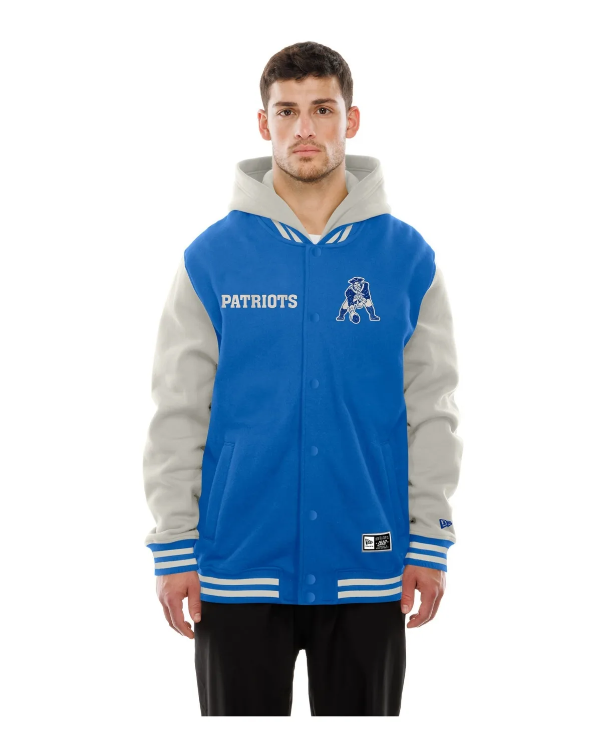 New England Patriots Full-Snap Fleece Hooded by New Era