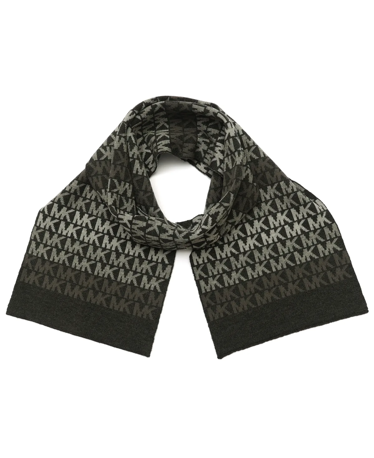 Mk Stripe Striped Winter Scarf, 10 x 70 by MICHAEL Michael Kors