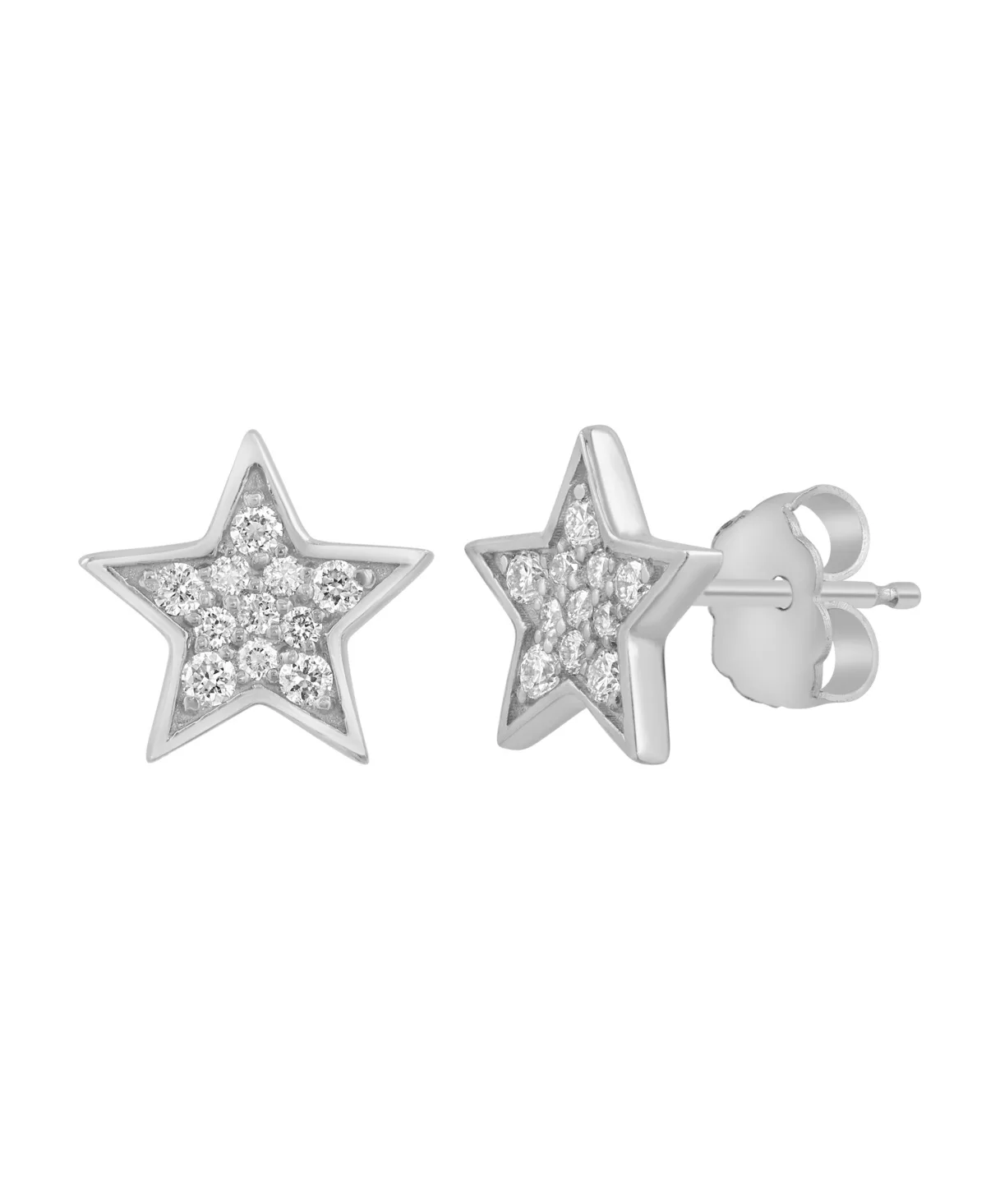 Lab Grown Diamond Stud Earrings (1/4 ct. t.w.) in 14K Yellow Gold Over Sterling Silver