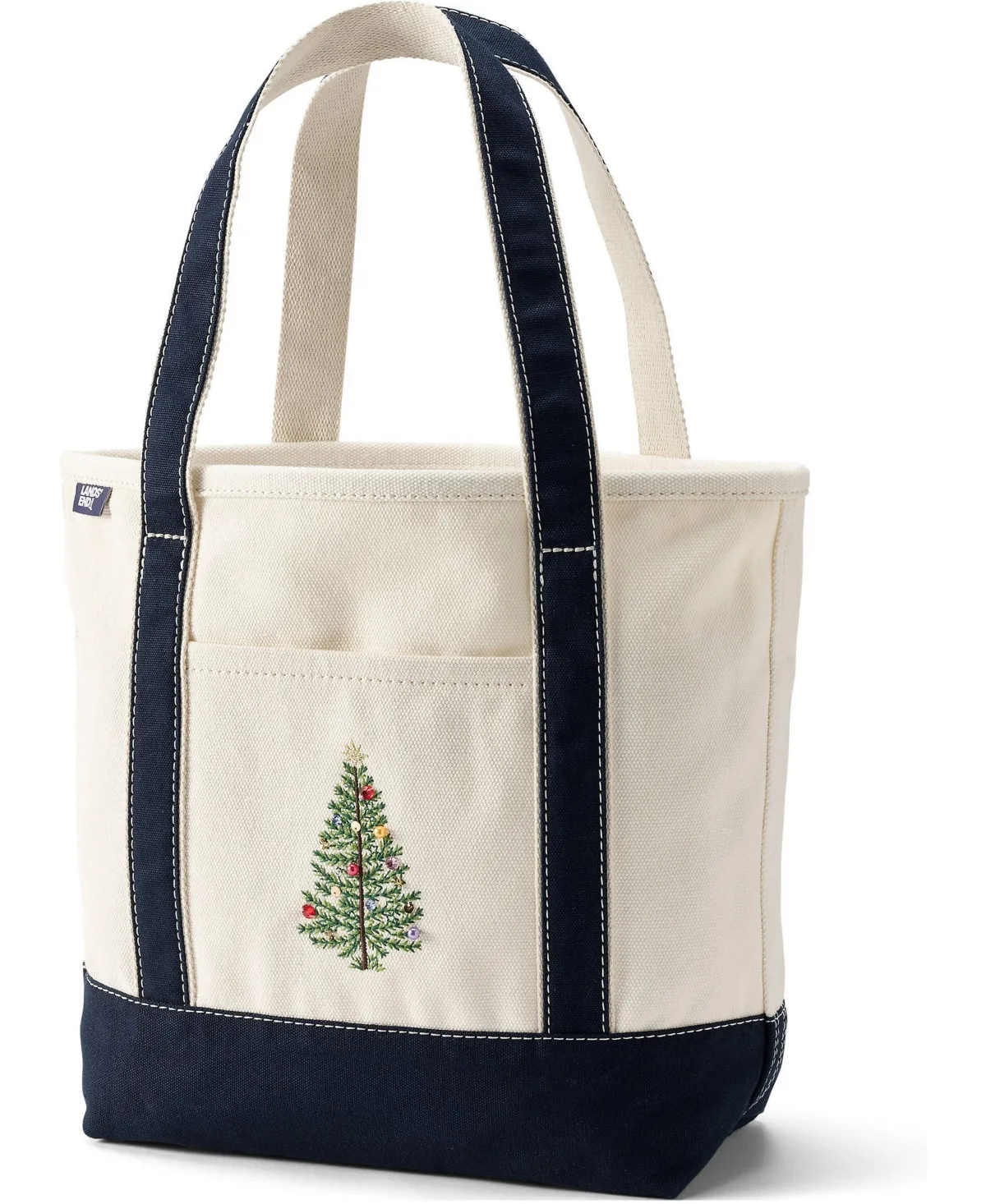 Medium Applique Open Top Canvas Tote by Lands' End