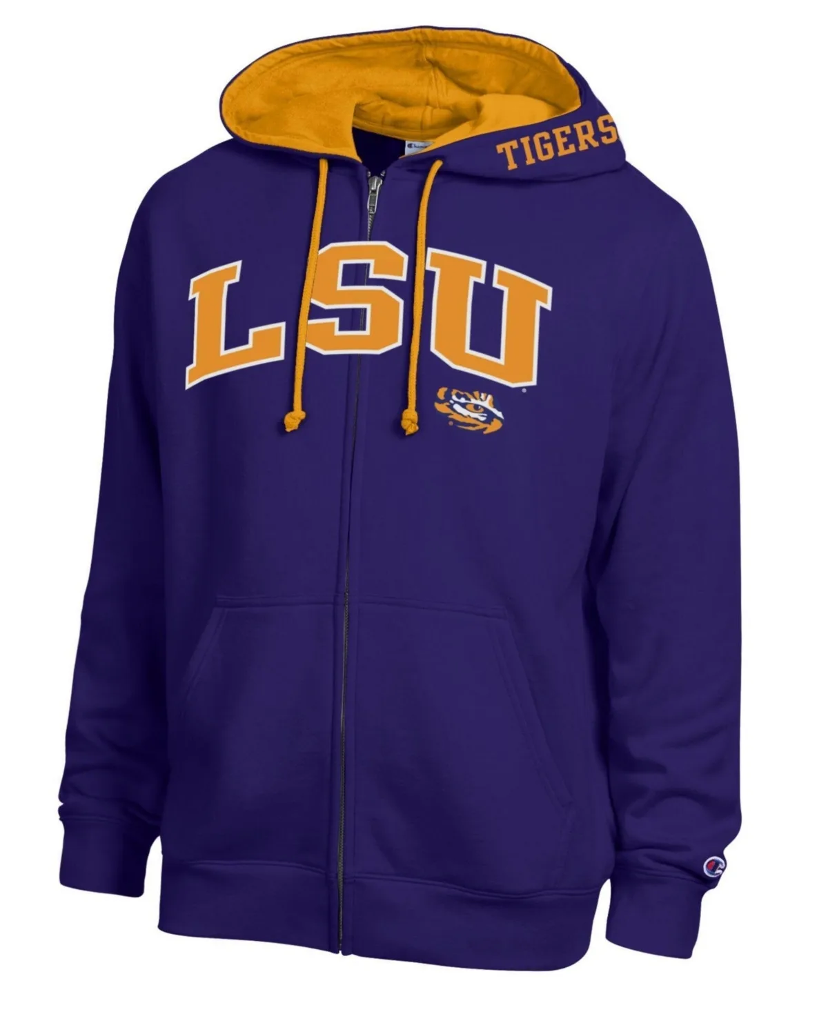 LSU Tigers Arch Logo Full-Zip Fleece Hoodie