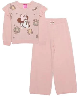 Long Sleeve Minnie Mouse Sweater Pants 2 Piece Set by Disney
