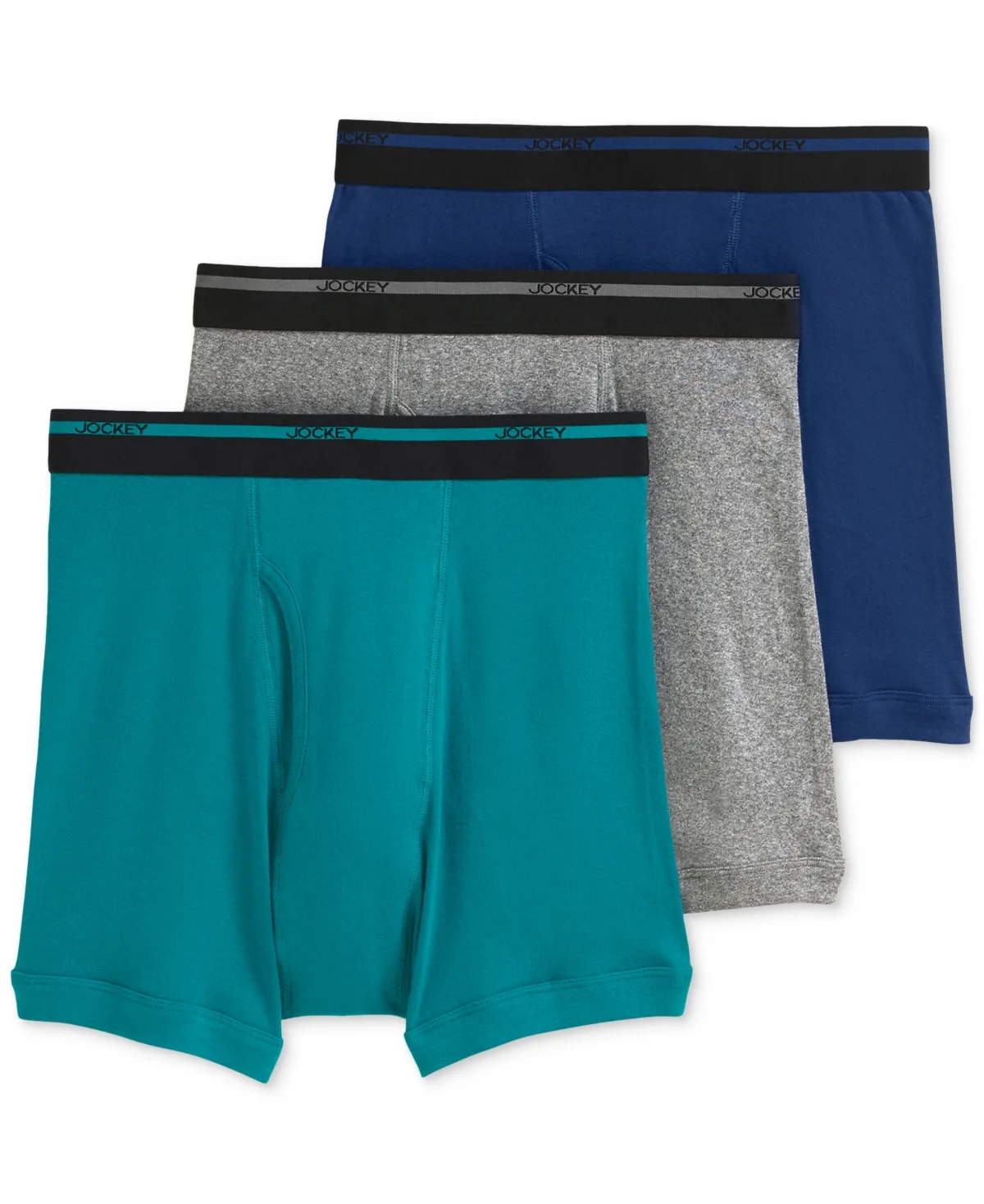 3-Pack Classic Cotton Boxer Briefs by Jockey