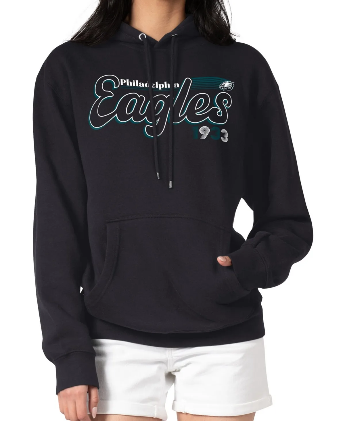 Philadelphia Eagles Groovy Script Pullover Hoodie
