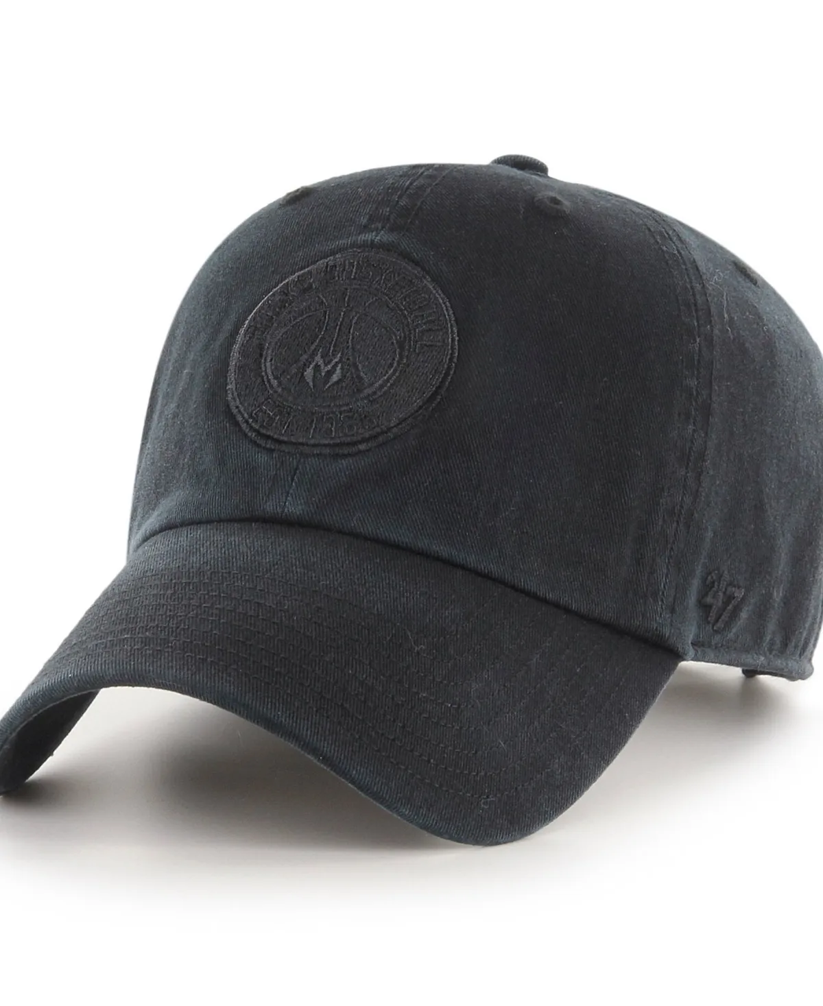 Milwaukee Bucks Black on Black Clean Up Adjustable Hat by 47 Brand