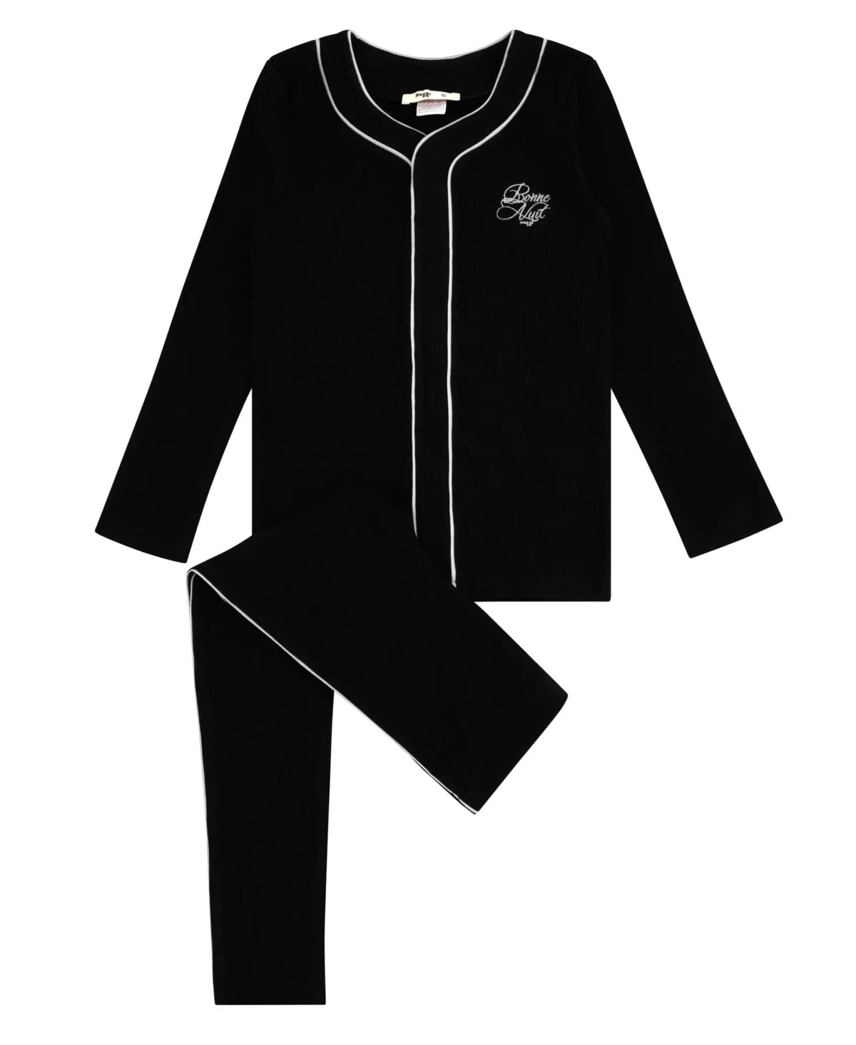 Button-Down Long-Sleeve Top and Pants, 2-Piece Set by Noggiwear