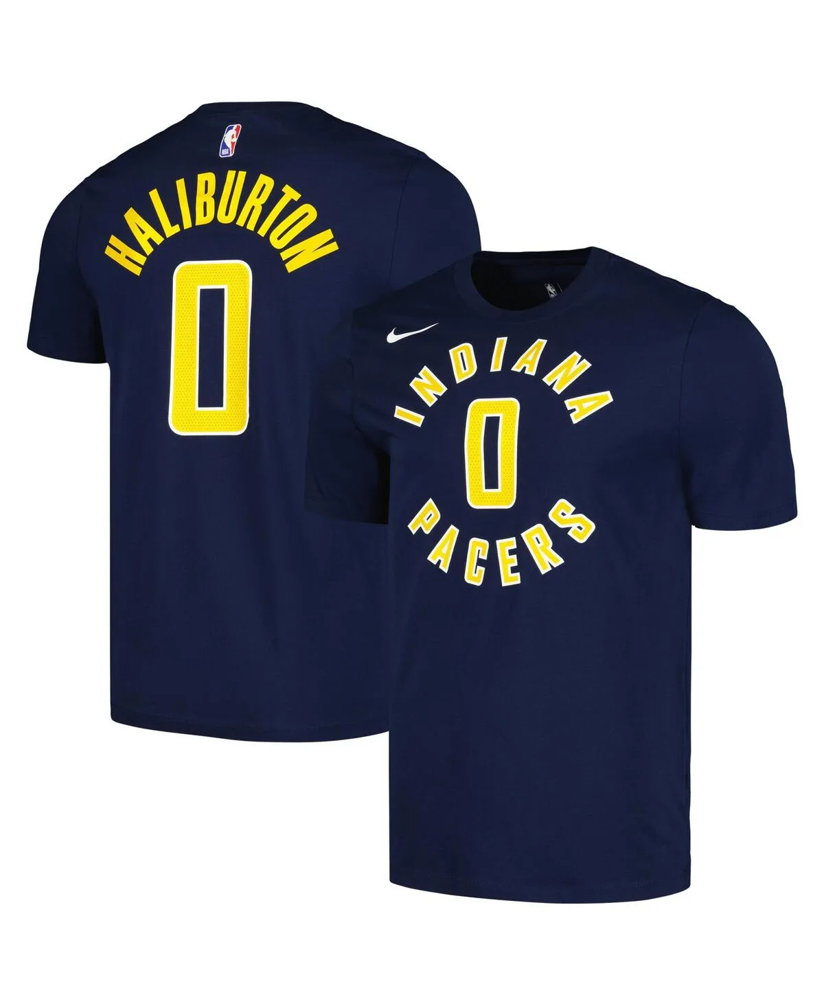Tyrese Haliburton Indiana Pacers Icon 2022/23 Name and Number T-Shirt by Nike