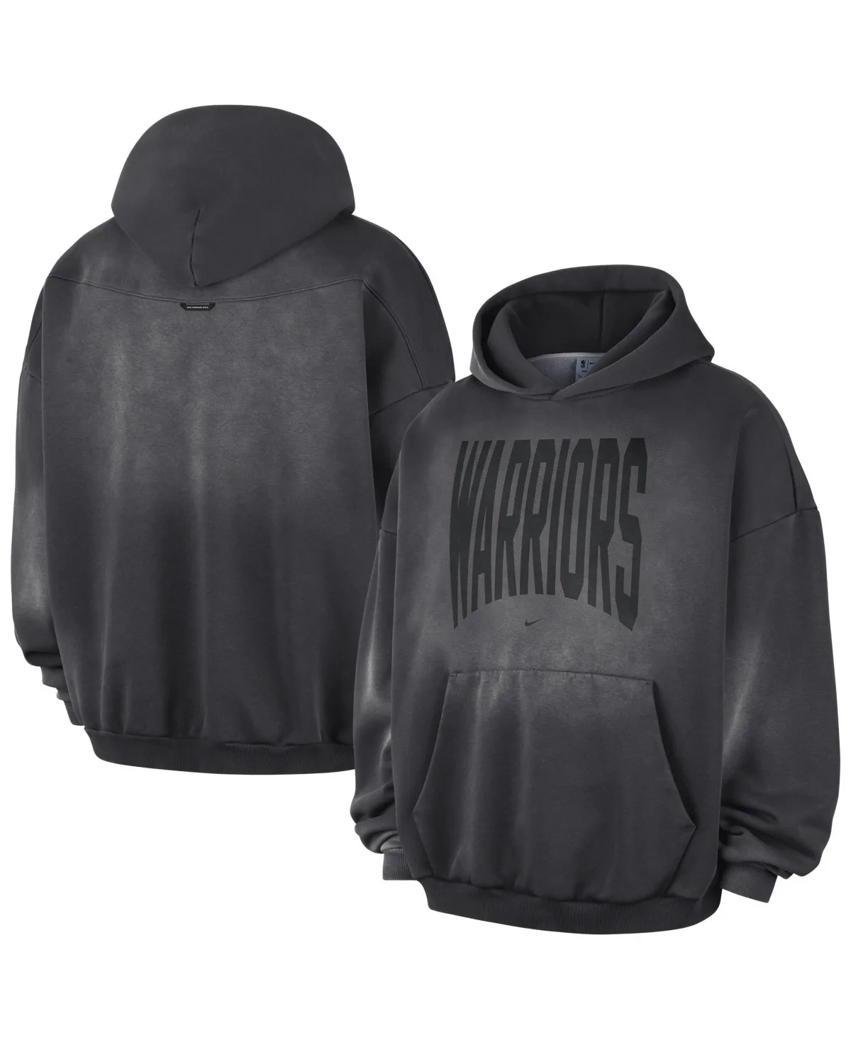 Golden State Warriors 2026 Standard Issue Travel Washed Fleece Pullover Hoodie
