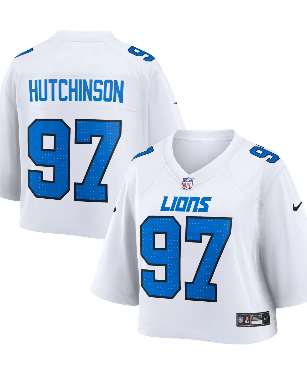 Aidan Hutchinson Detroit Lions Cropped Fashion Game Jersey by Nike